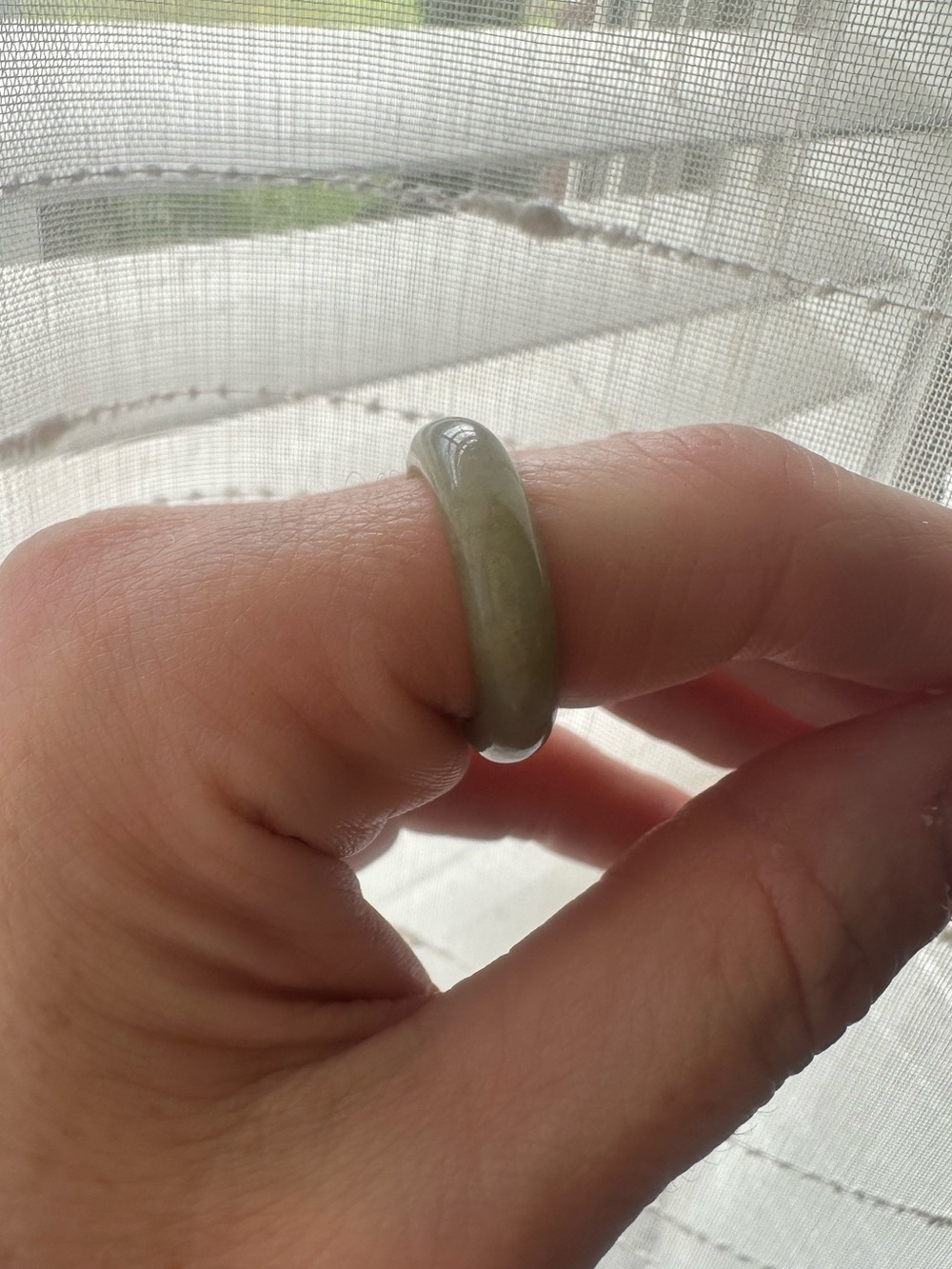 🍯 Jadeite Jade with Green and Honey Tones Size 7.25